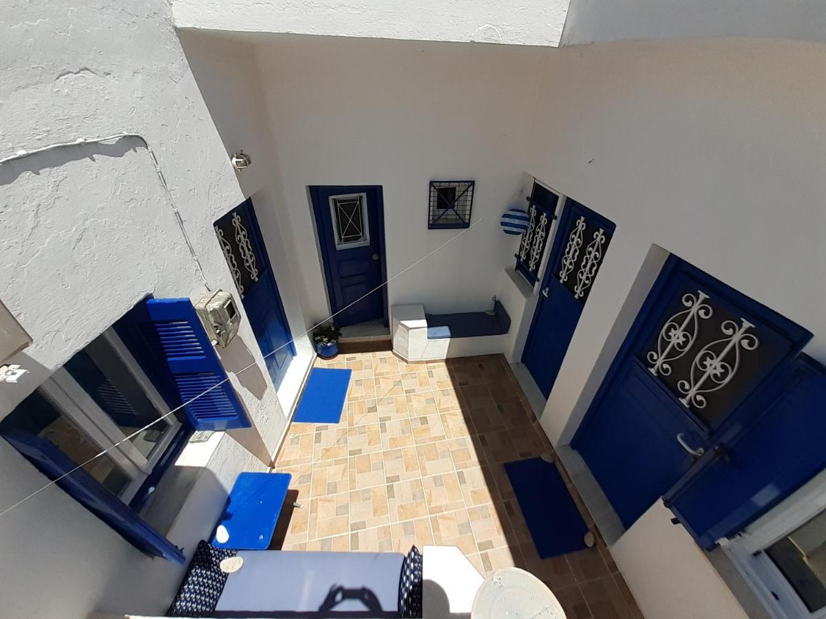 Cycladic House White And Blue In Kato Chora Villa Serifos Town Екстериор снимка